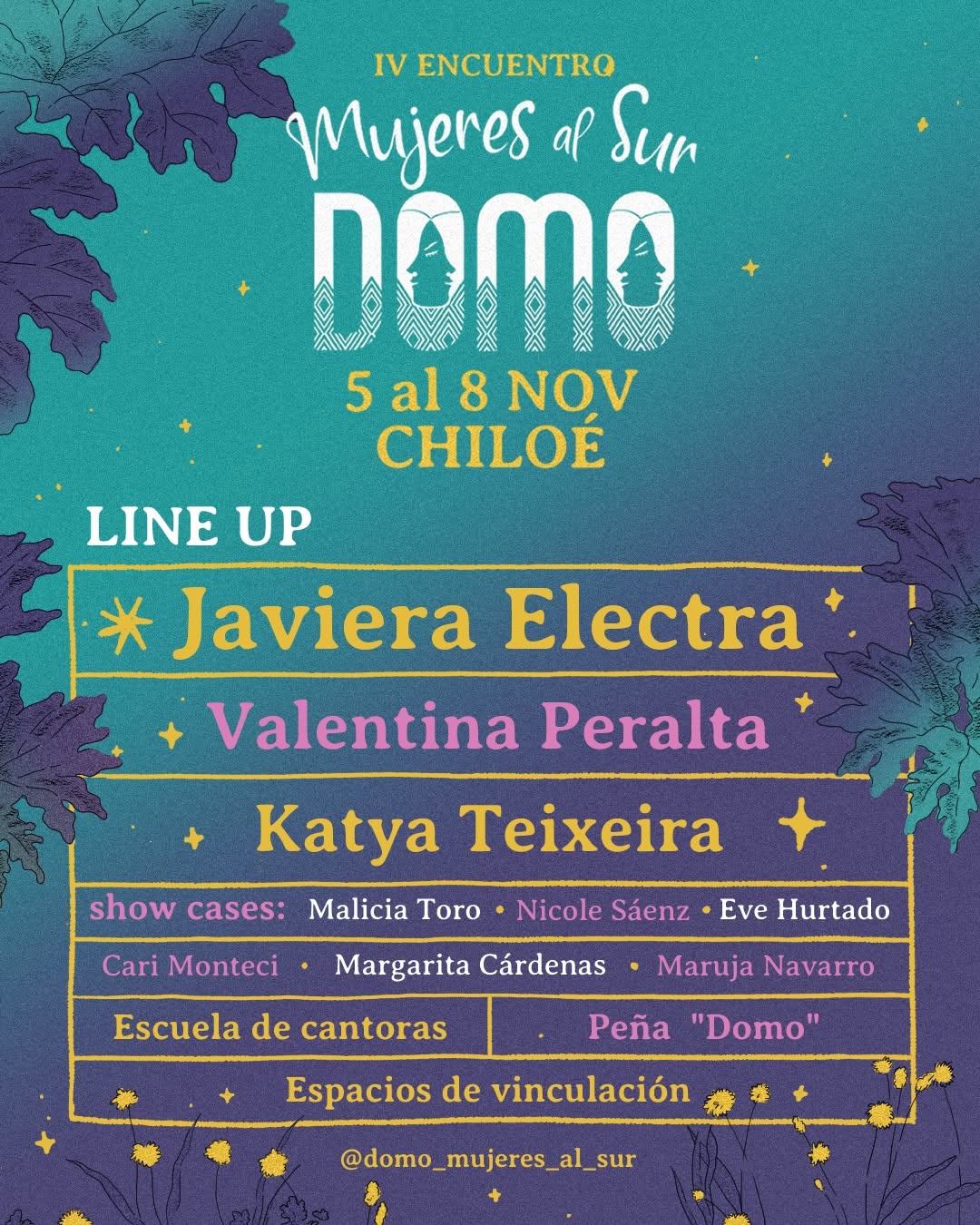 Mujeres al Sur: Confirman cuarta edición del festival DOMO